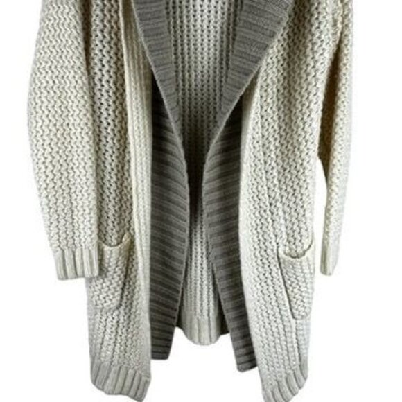 Windsor Chunky Knit Hooded Cardigan Womens Sweater With Pockets Size (L) - Picture 4 of 9